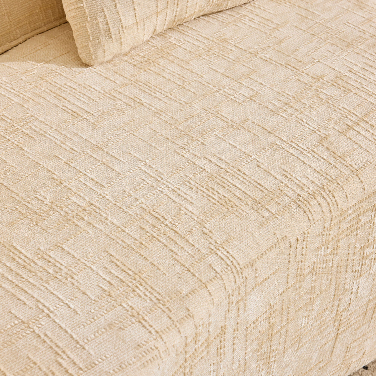 Curved Compressed Sofa, Nordic-Style Design For Living Room