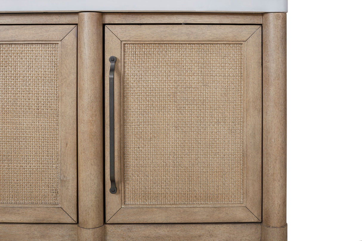 4-Door Server with Bottom Shelf