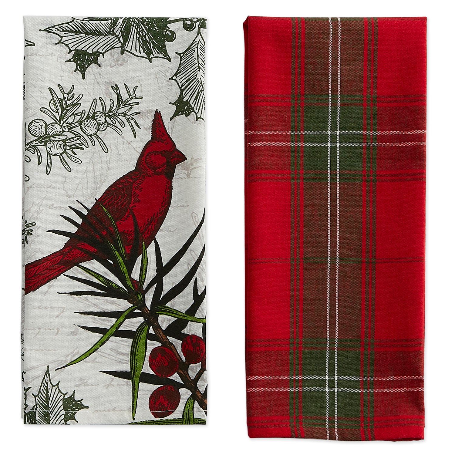 DII-Holiday-Mixed-Dishtowel-Set/2,-Holiday-Botanical-DISHTOWEL-SET