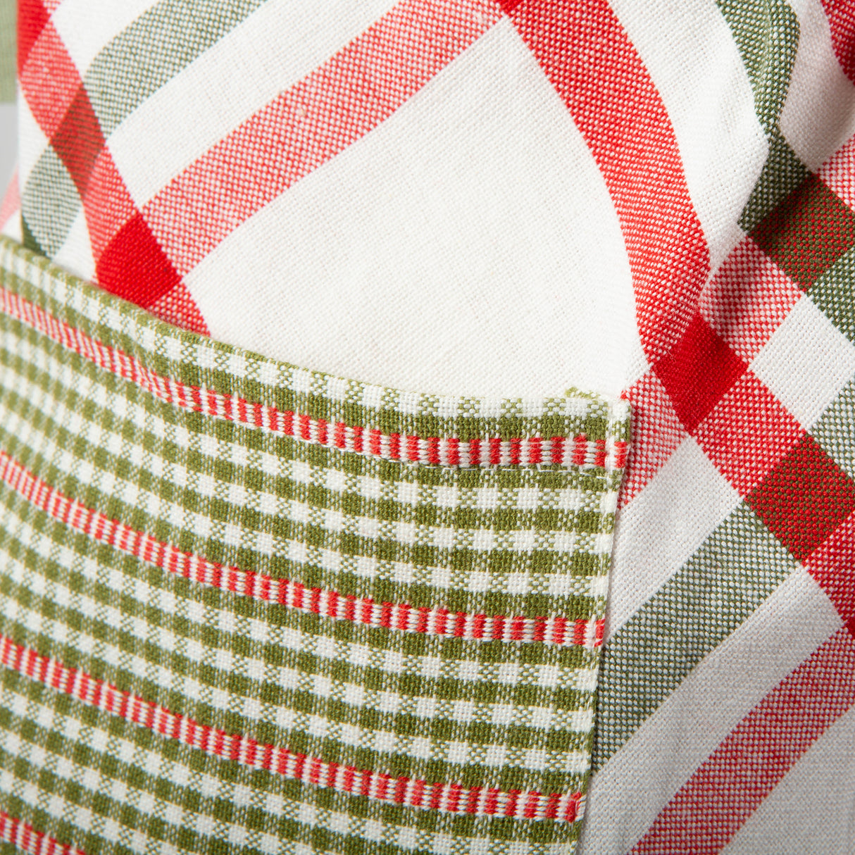 DII Cotton Christmas Skirt Apron, Jolly Tree