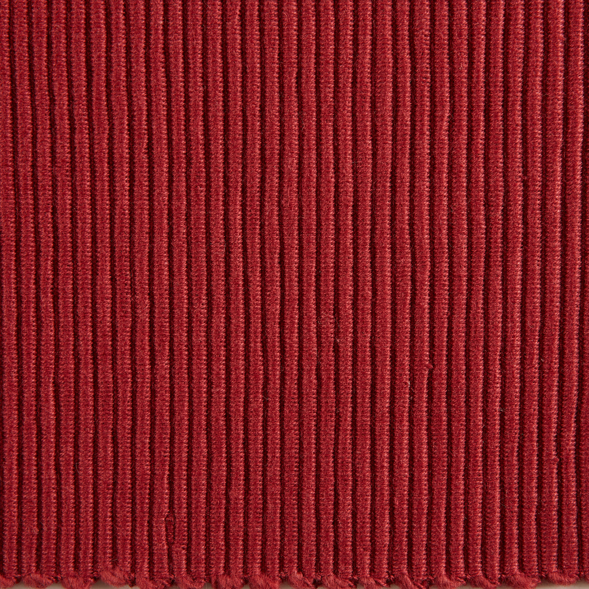 DII Ribbed 13x19" Placemat Set/6, Barn Red