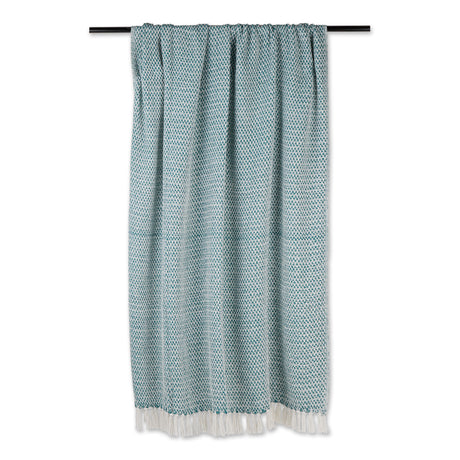 DII-Cotton-Woven-Throw-Blanket,-50x60-inch,-Teal-THROW