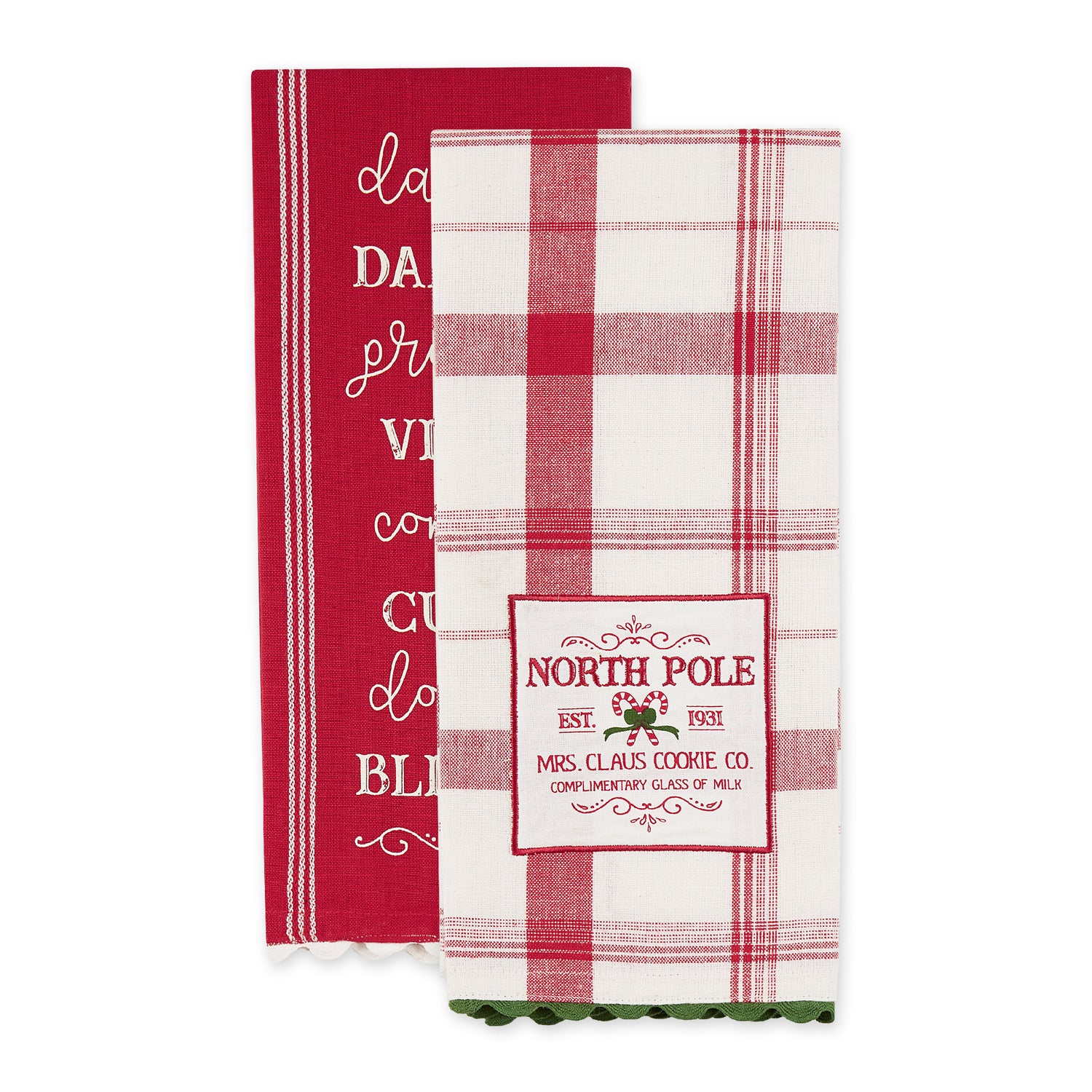 DII-Holiday-Mixed-Dishtowel-Set/2,-North-Pole-Plaid-DISHTOWEL-SET