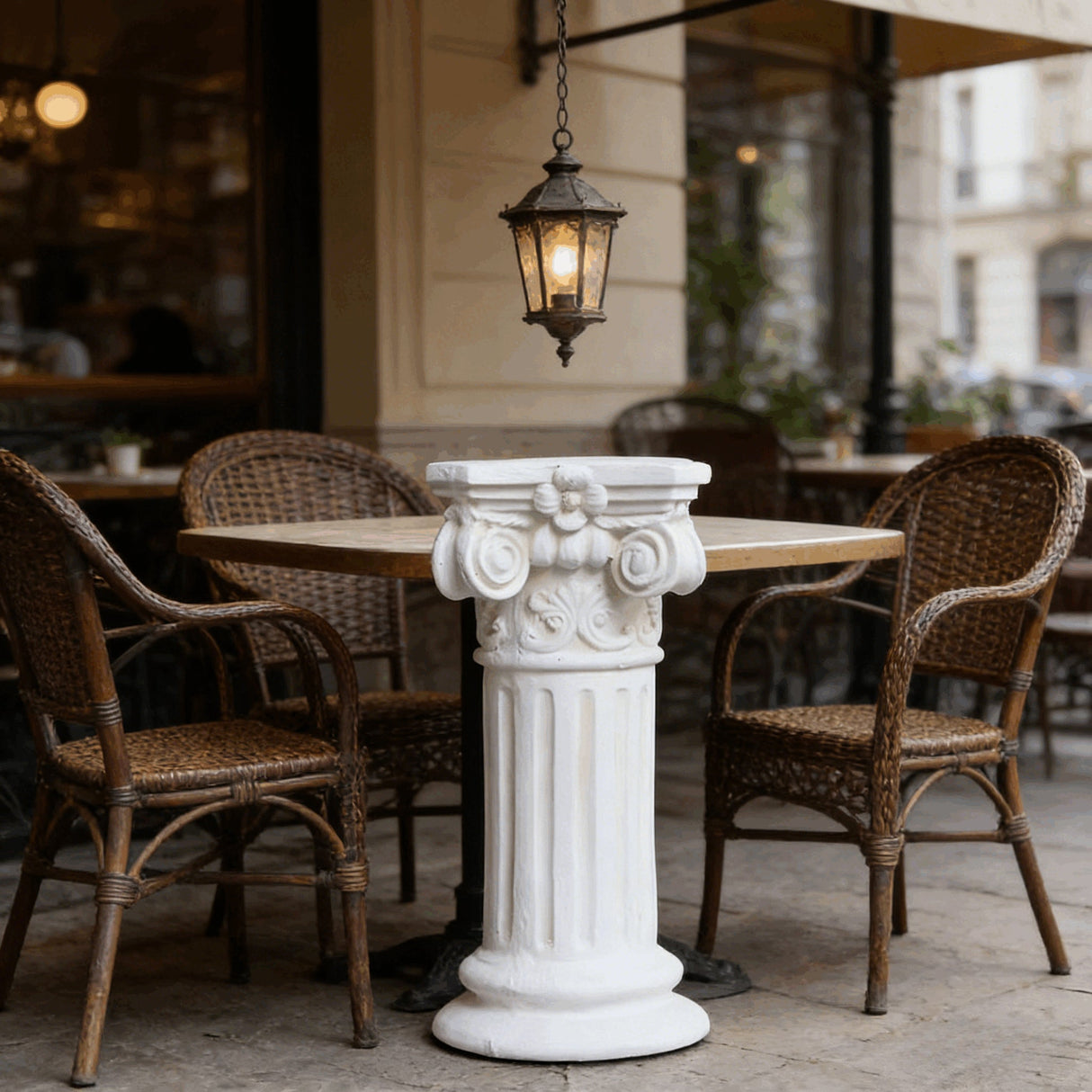 Garden Decorative Column, 15" Retro Elegant