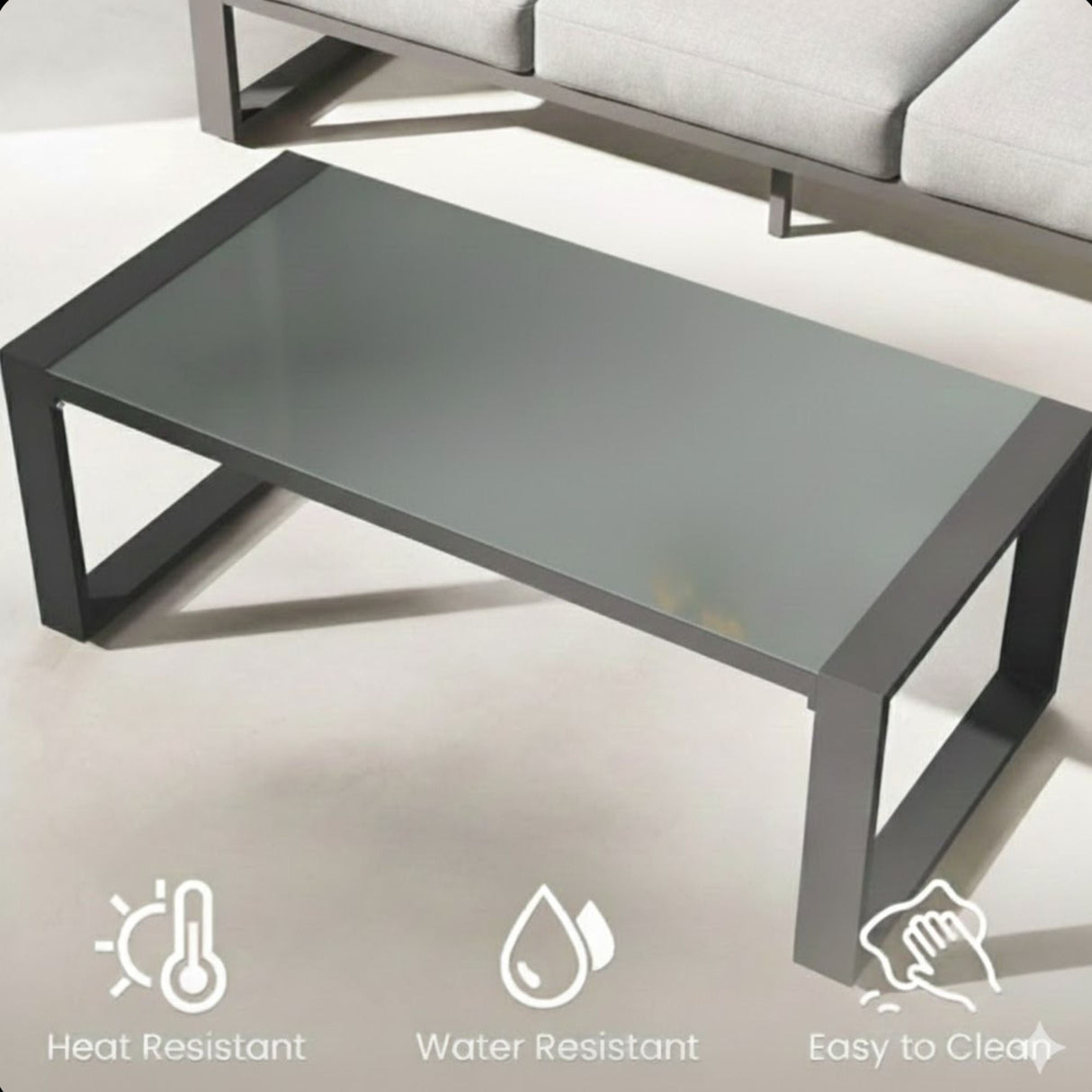 Modern Outdoor Sofa Set With Coffee Table