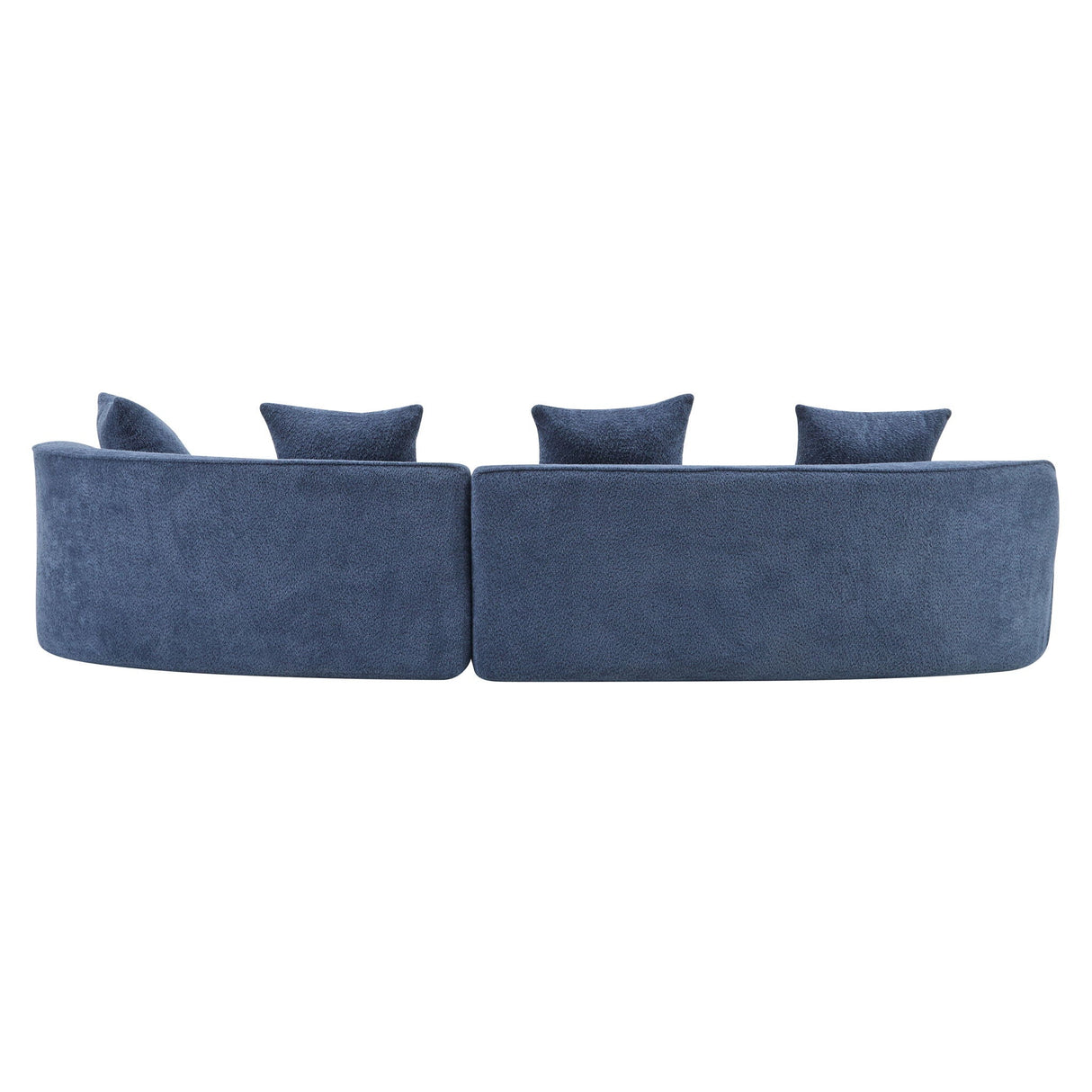 Elegant Curved Sectional Sofa With Full Foam Comfort