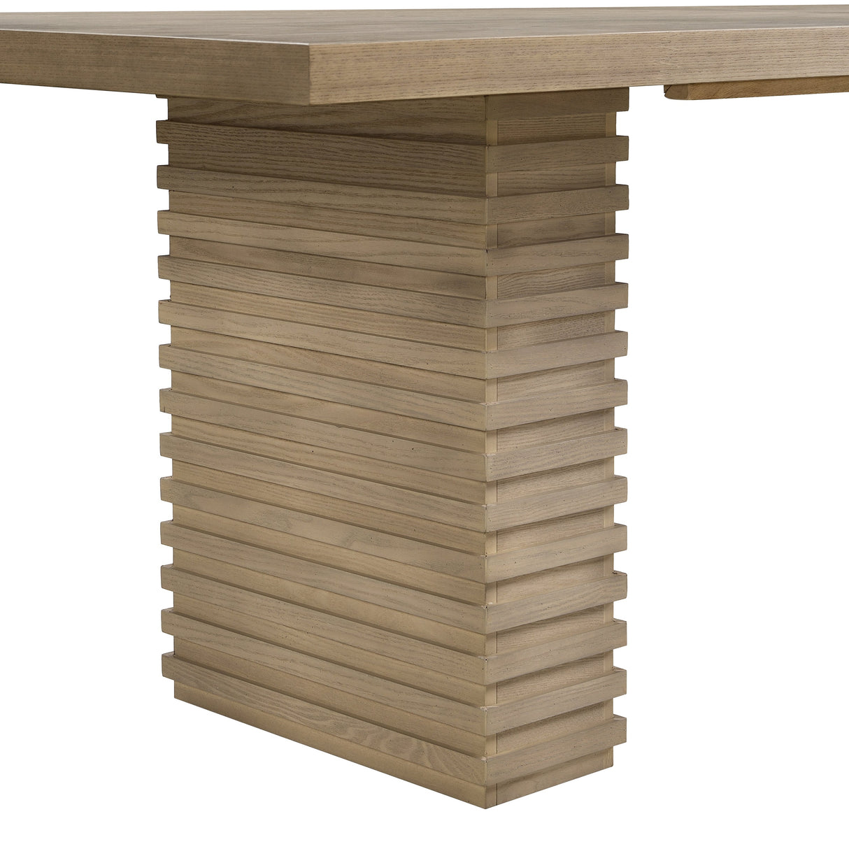 95-Inch Dining Table in Light Ash