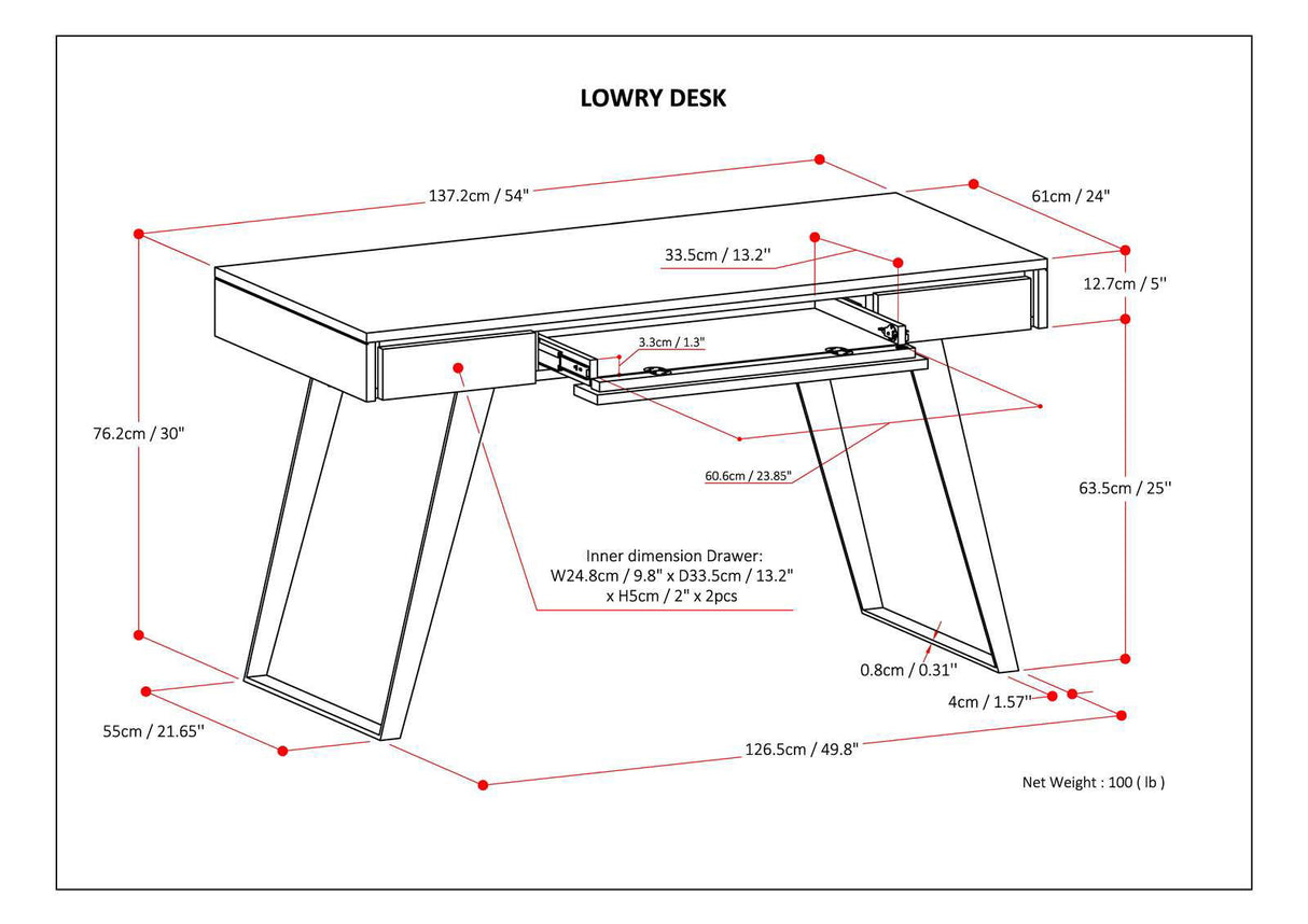 Lowry - Handcrafted Desk