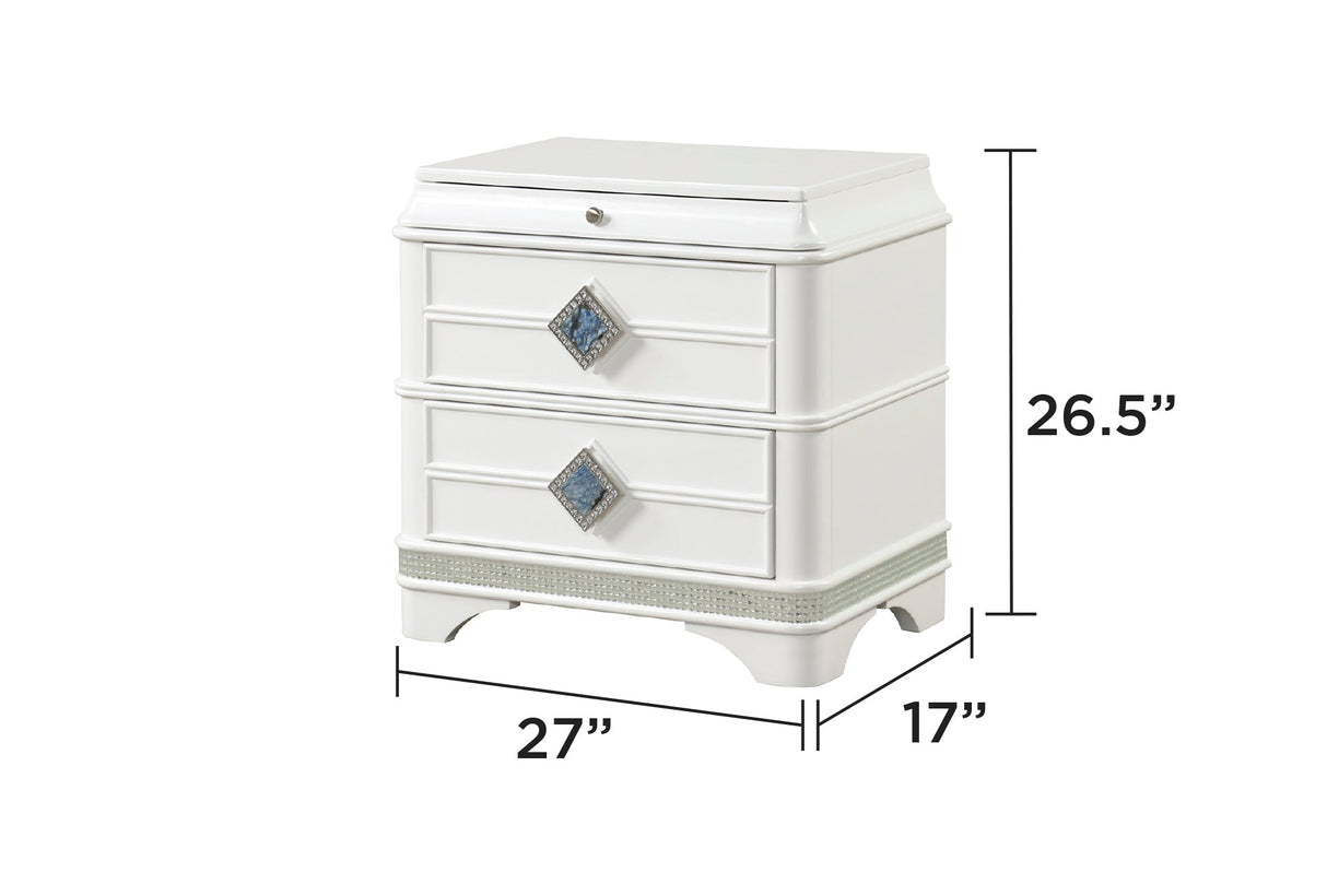 Laguna Modern Style 5 Piece King Upholstered Bedroom Set
