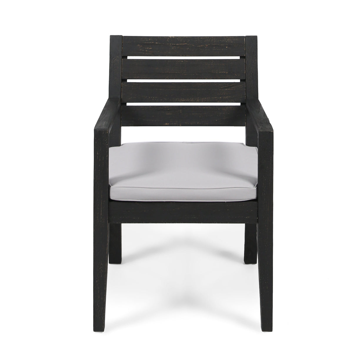 Outdoor Acacia Wood 7 Piece Expandable Dining Set, Sandblasted