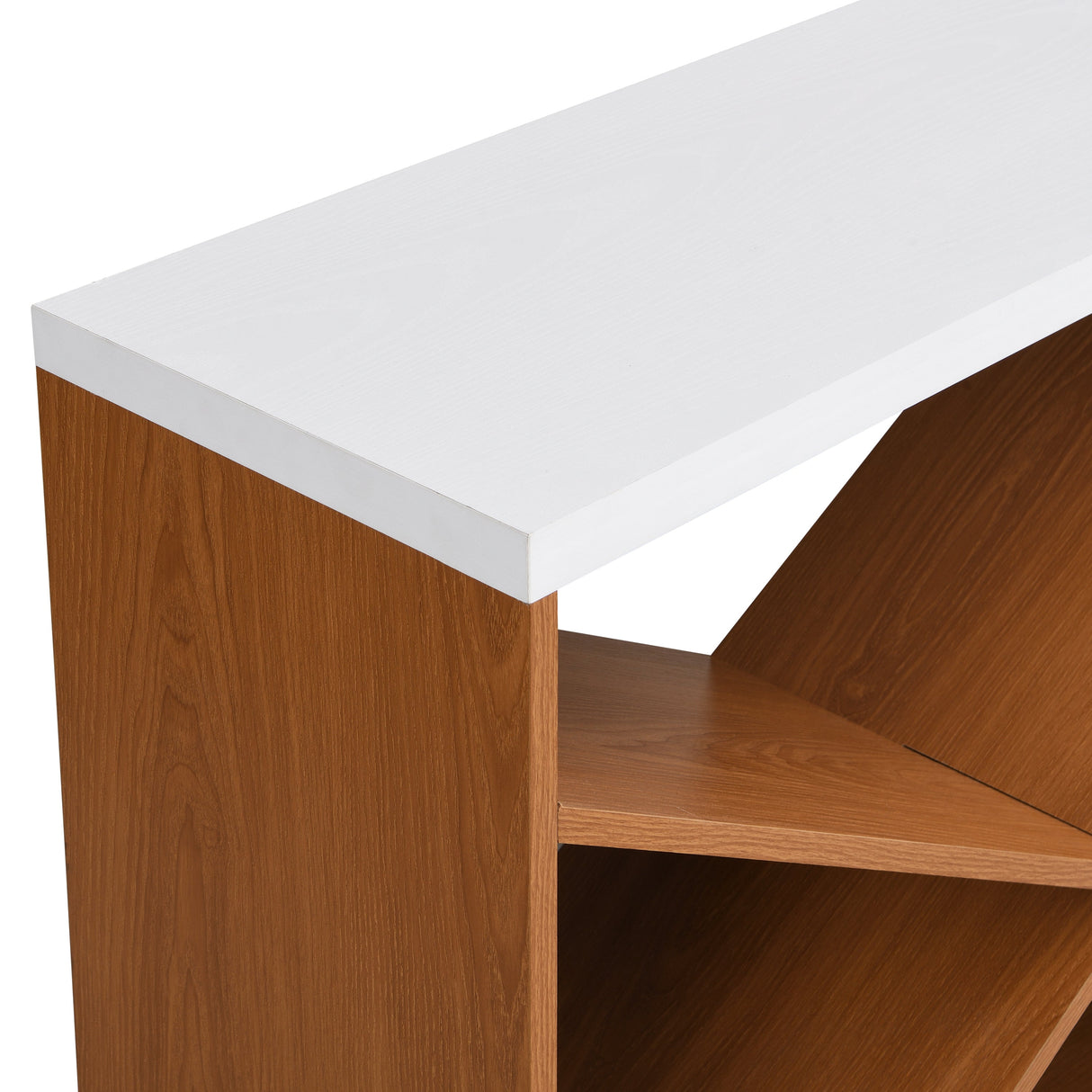 70.87 Inch Farmhouse Console Table in White