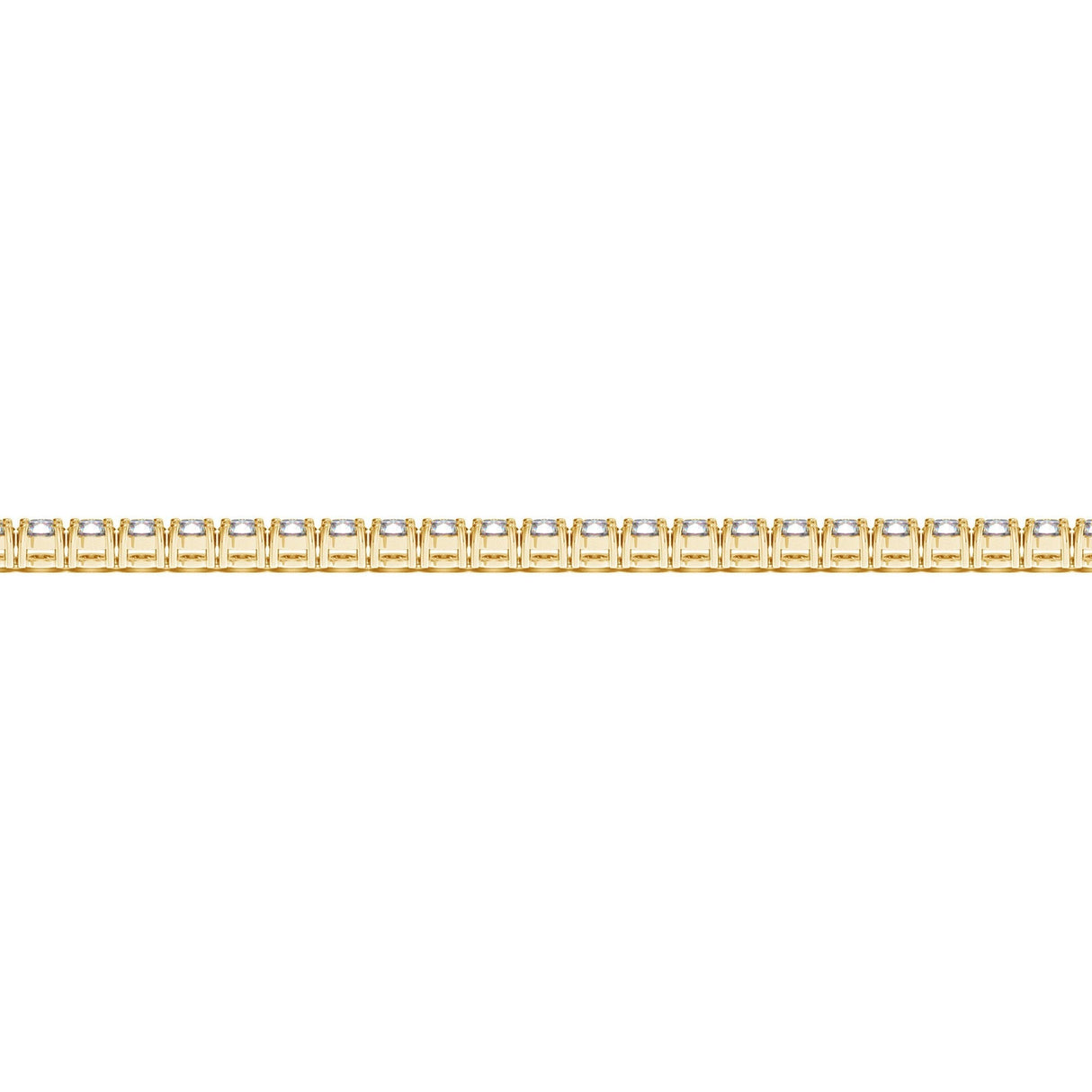 Lab Grown Round Diamond Tennis Bracelet in 14k Yellow Gold (3 cctw F/G VS2/SI1)