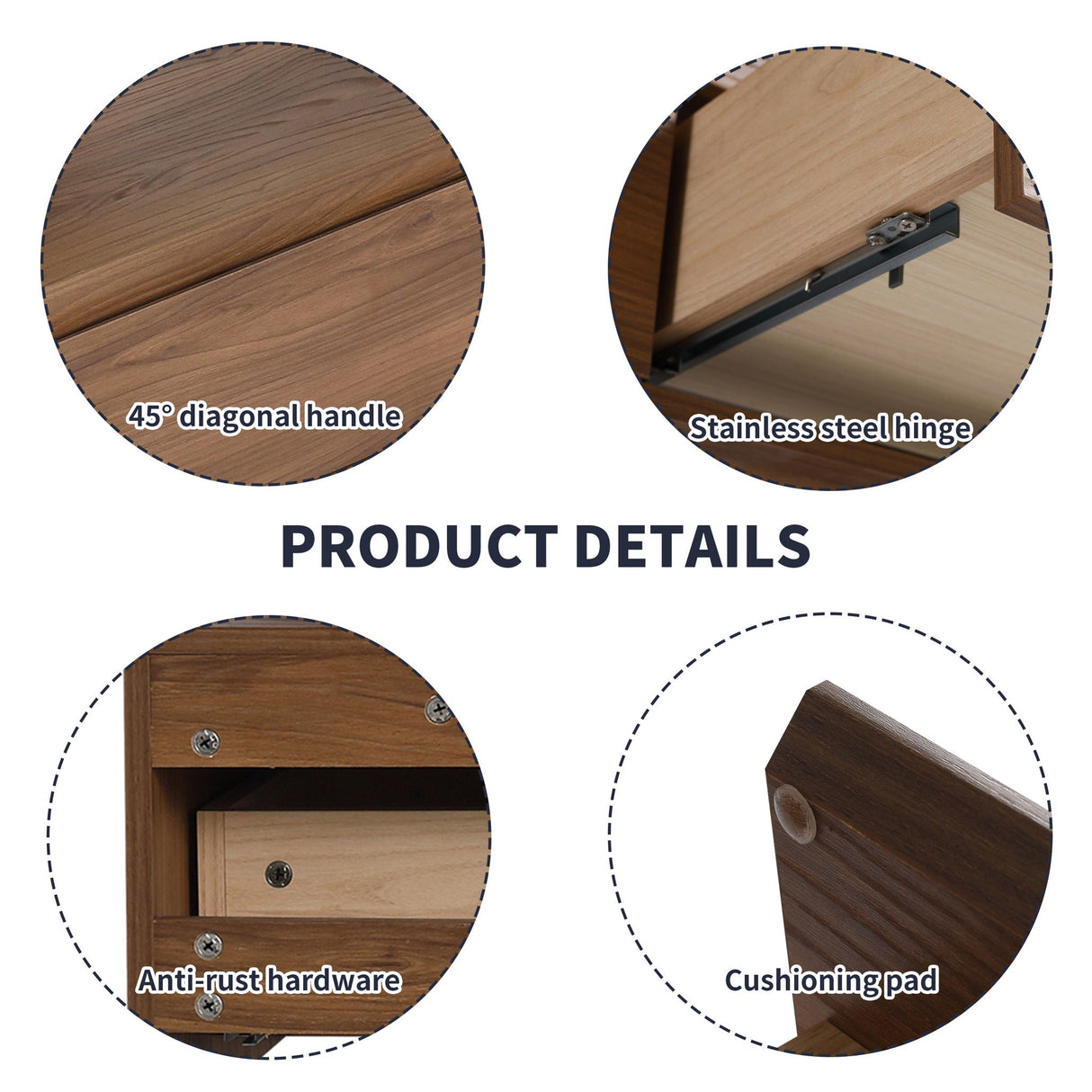Modern Minimalist Bathroom Cabinet with Soft-Close Drawers and Floating Mounting Design