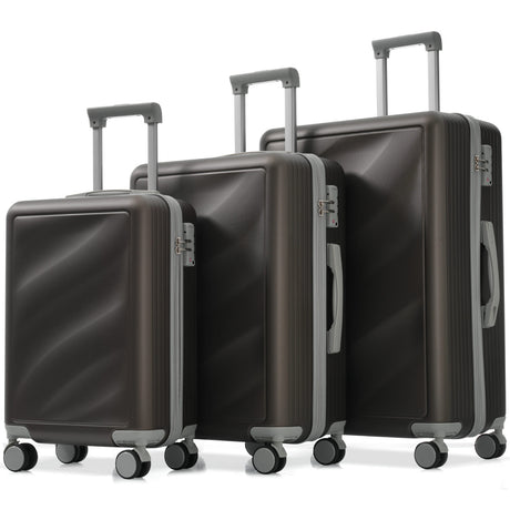Luggage-Set-3-Piece,-Lightweight-Durable-ABS-Suitcases-with-Spinner-Wheels-and-TSA-Lock,-Carry-on-&-Checked-Travel-Luggage-(20'/24'/28')-Luggage-Sets
