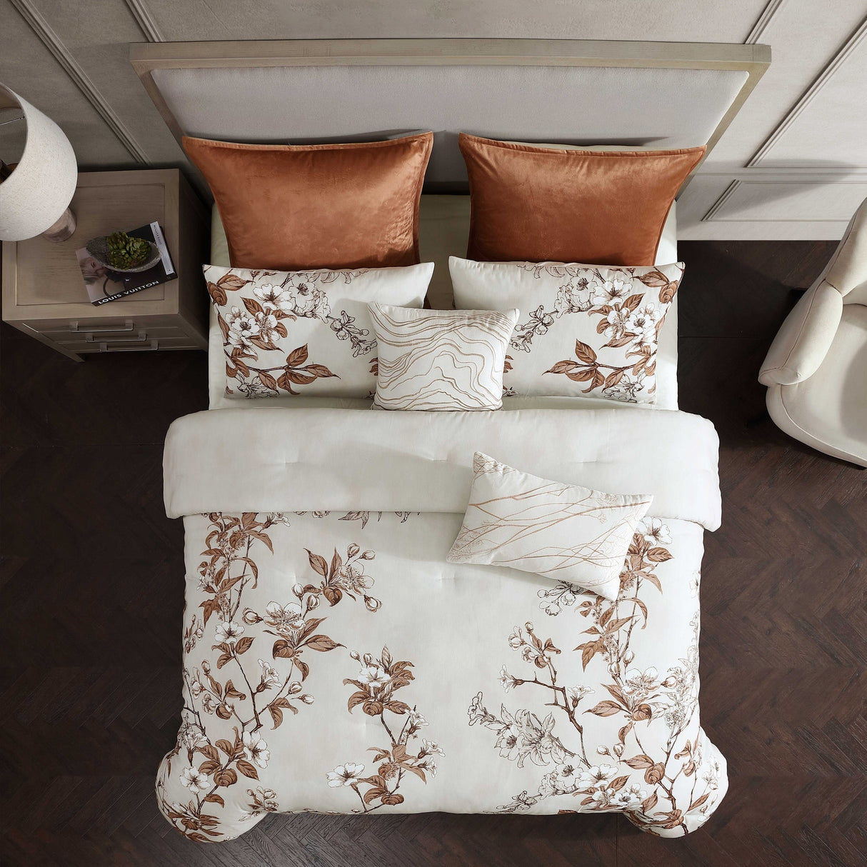 Oaklyn 5 Pc Spice-Toned Textured Comforter Set