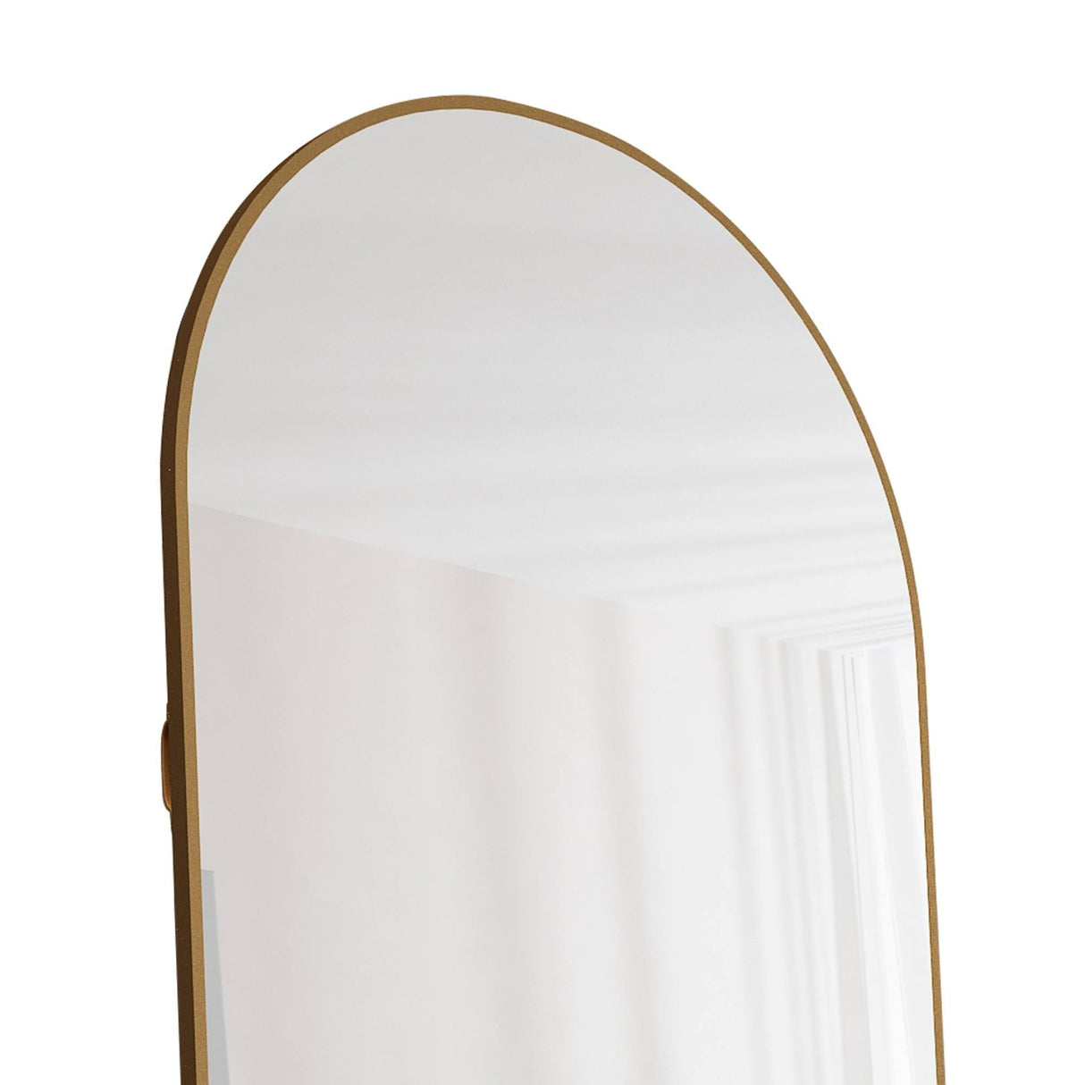 The 4th Generation Floor Mounted Full Length Mirror with Gold Frame