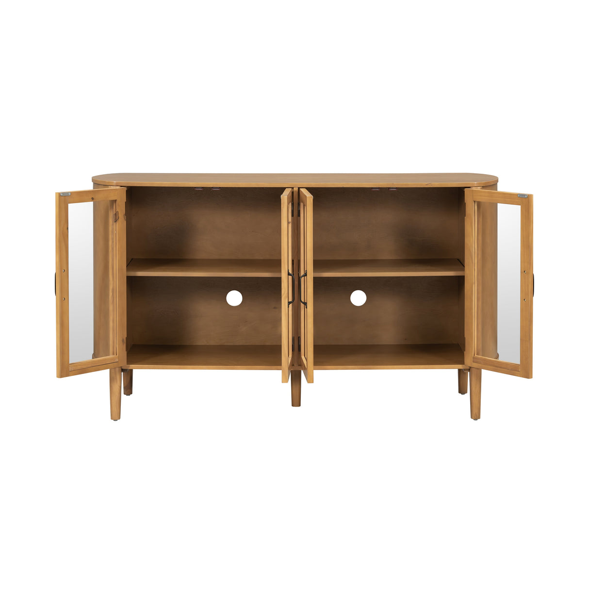 Stylish Large Storage Cabinet with 4 Doors