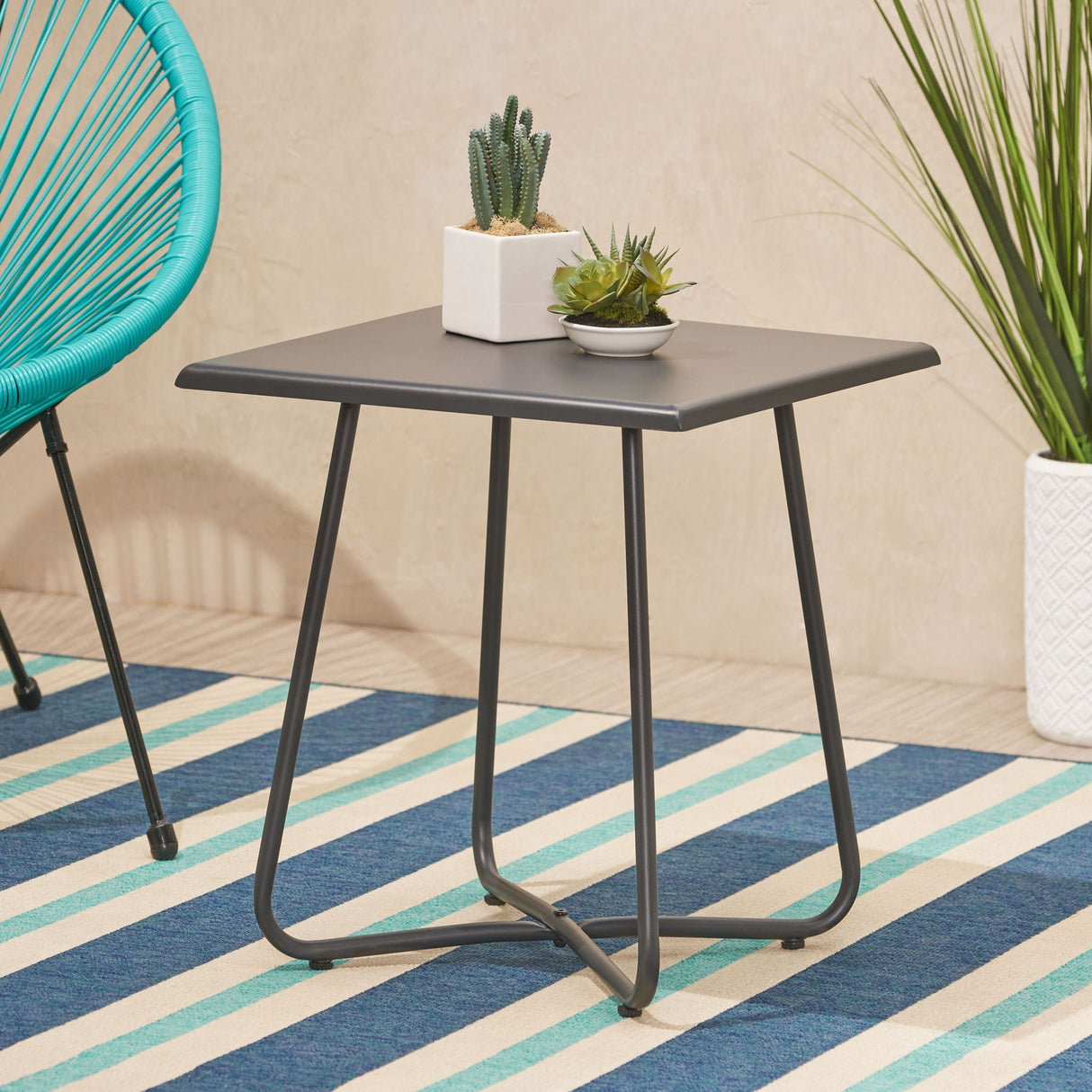 Alder Side Table in Gray