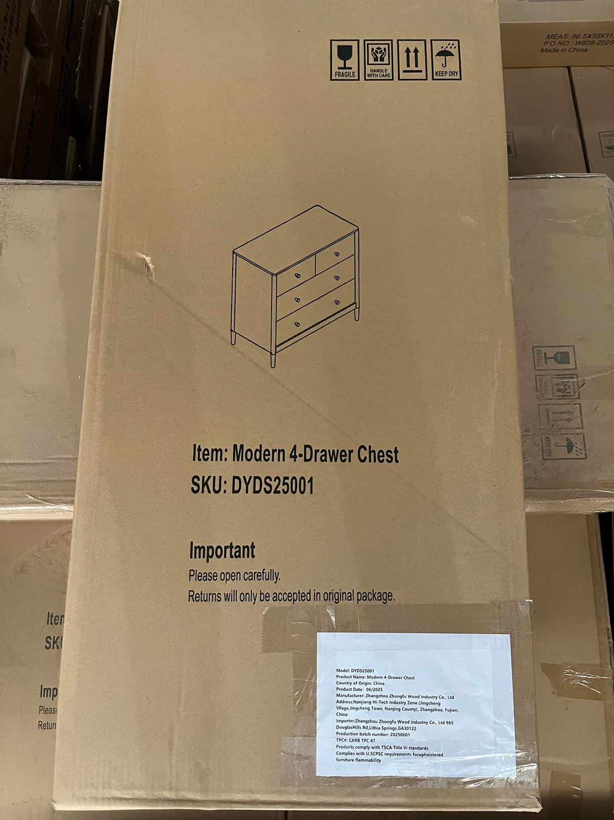 White 4-Drawer Kids Dresser