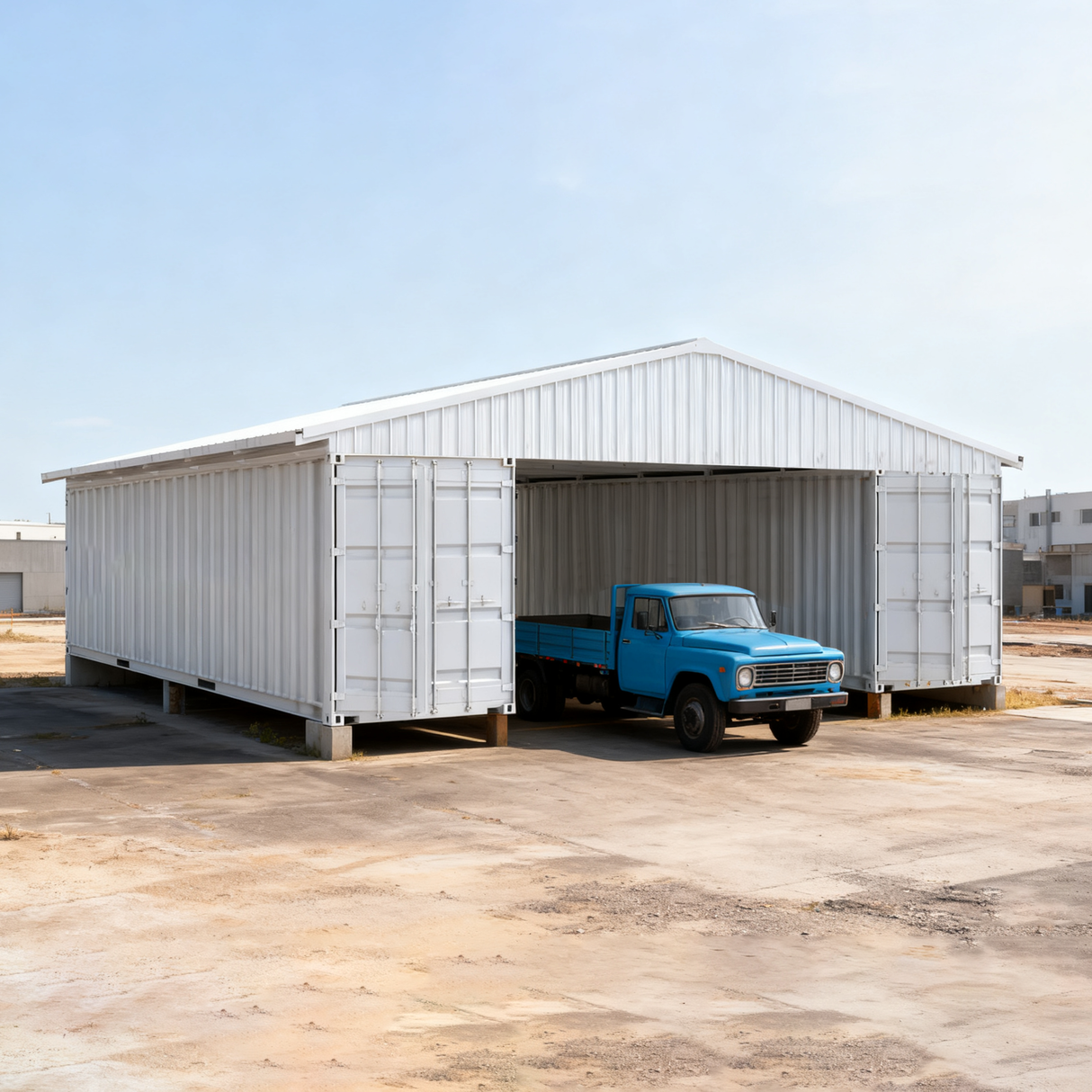 40FT x 36FT Container Roof Kit – Heavy-Duty Steel Shelter