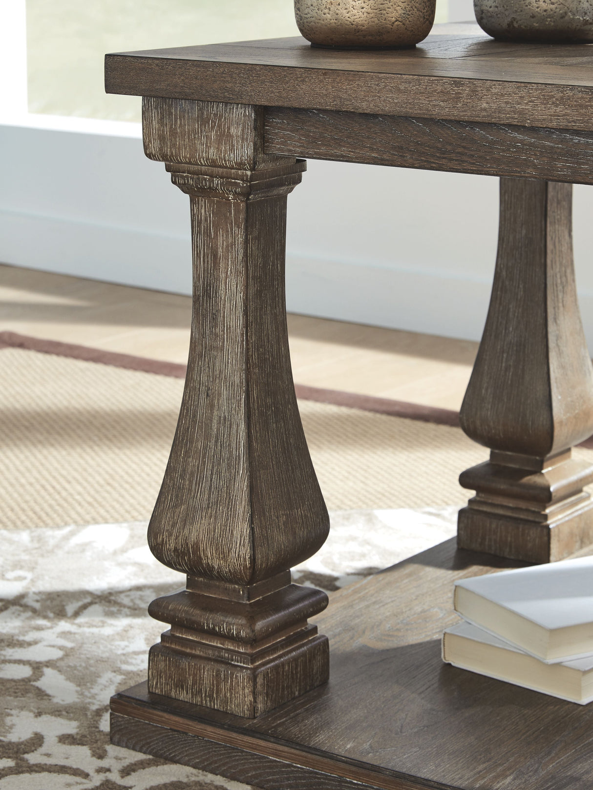 Johnelle - Rectangular End Table - Gray