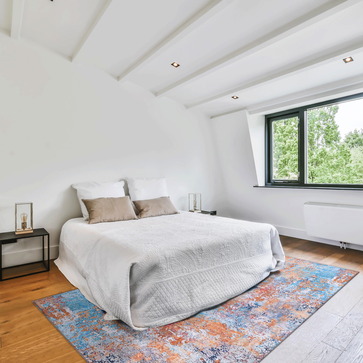 Naar Washable Area Rugs, Low-Pile, Non-Slip, Non-Shedding, Foldable, Kid & Pet Friendly