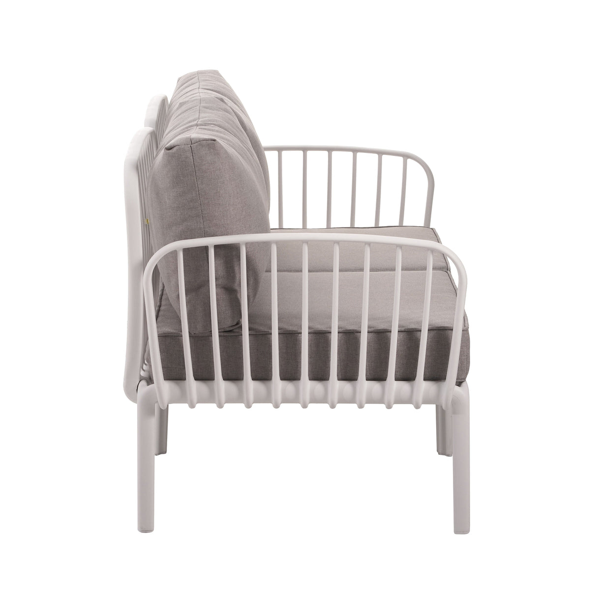 The Sleek All-Weather Resin Outdoor Loveseat and Coffee Table Set