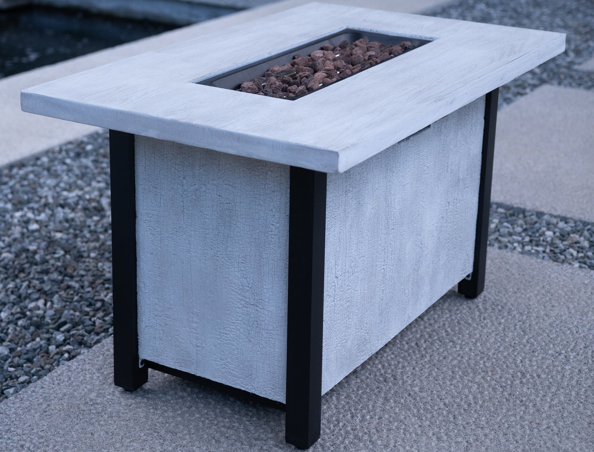44"W x 25"H Outdoor Propane Fire Pit Table, 50,000 BTU