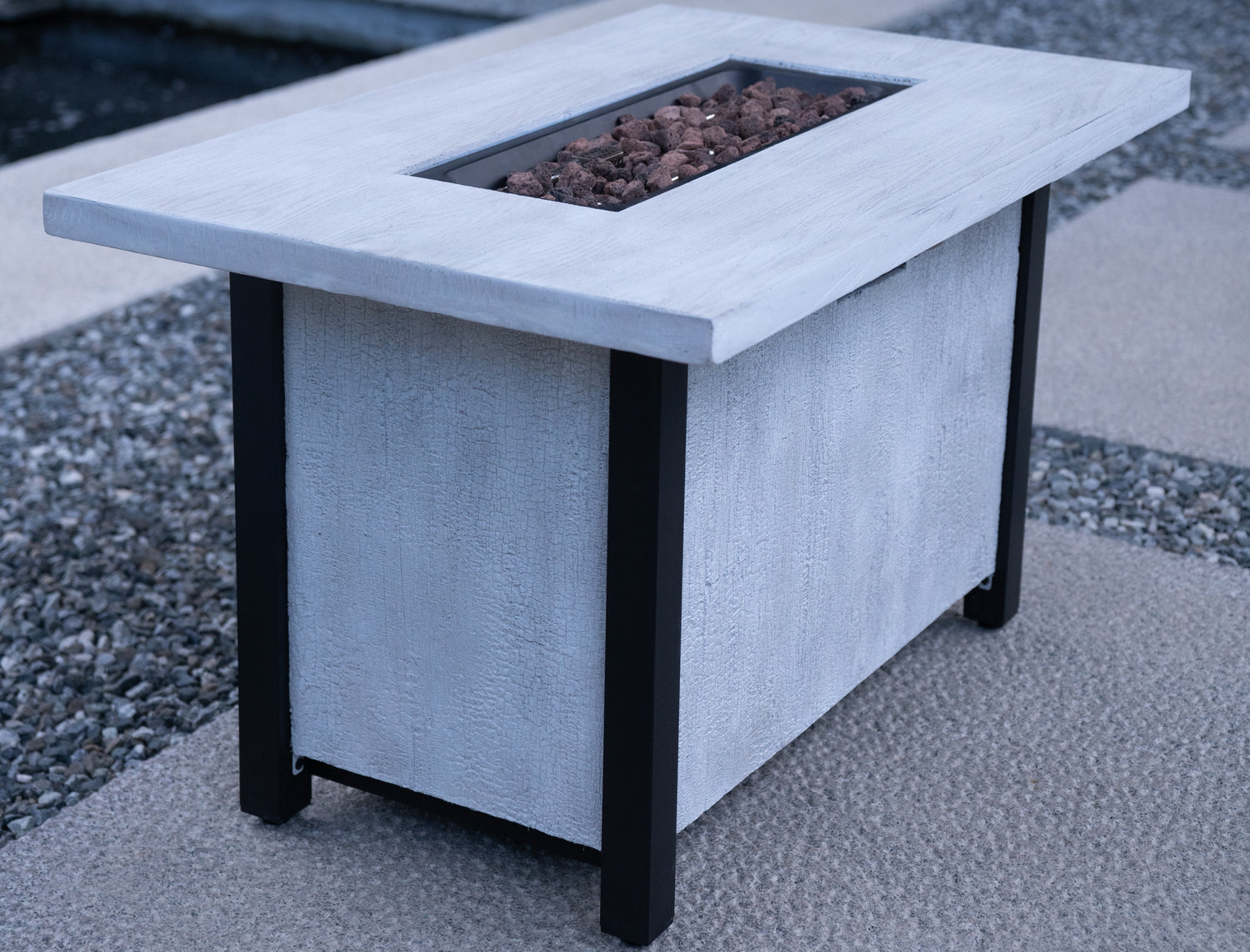 44"W x 25"H Outdoor Propane Fire Pit Table, 50,000 BTU