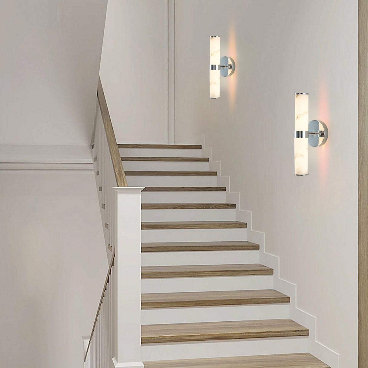 Resin Imitation Marble Wall Light Set of 2
