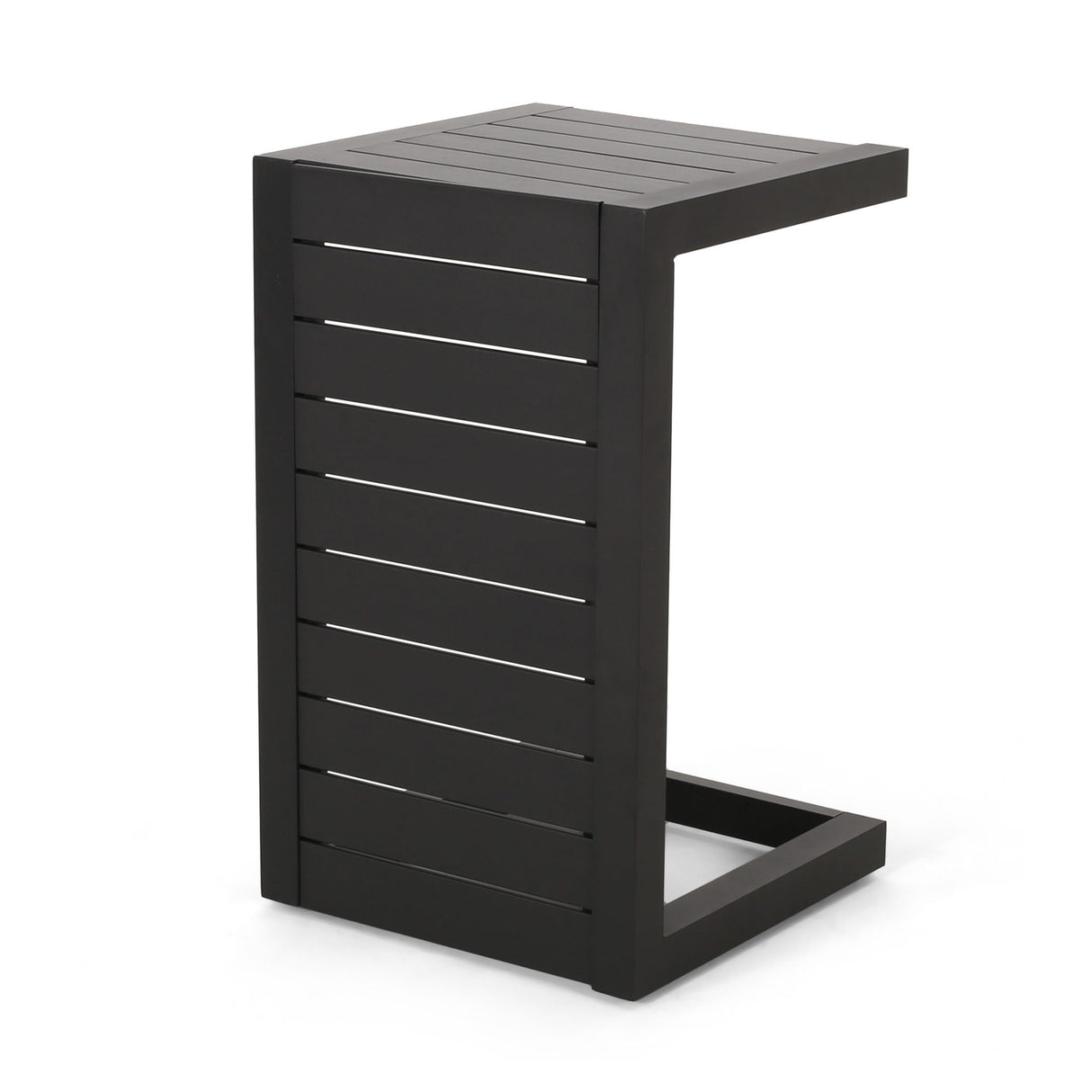 Aluminum Outdoor C-Shaped Side Table for Patio