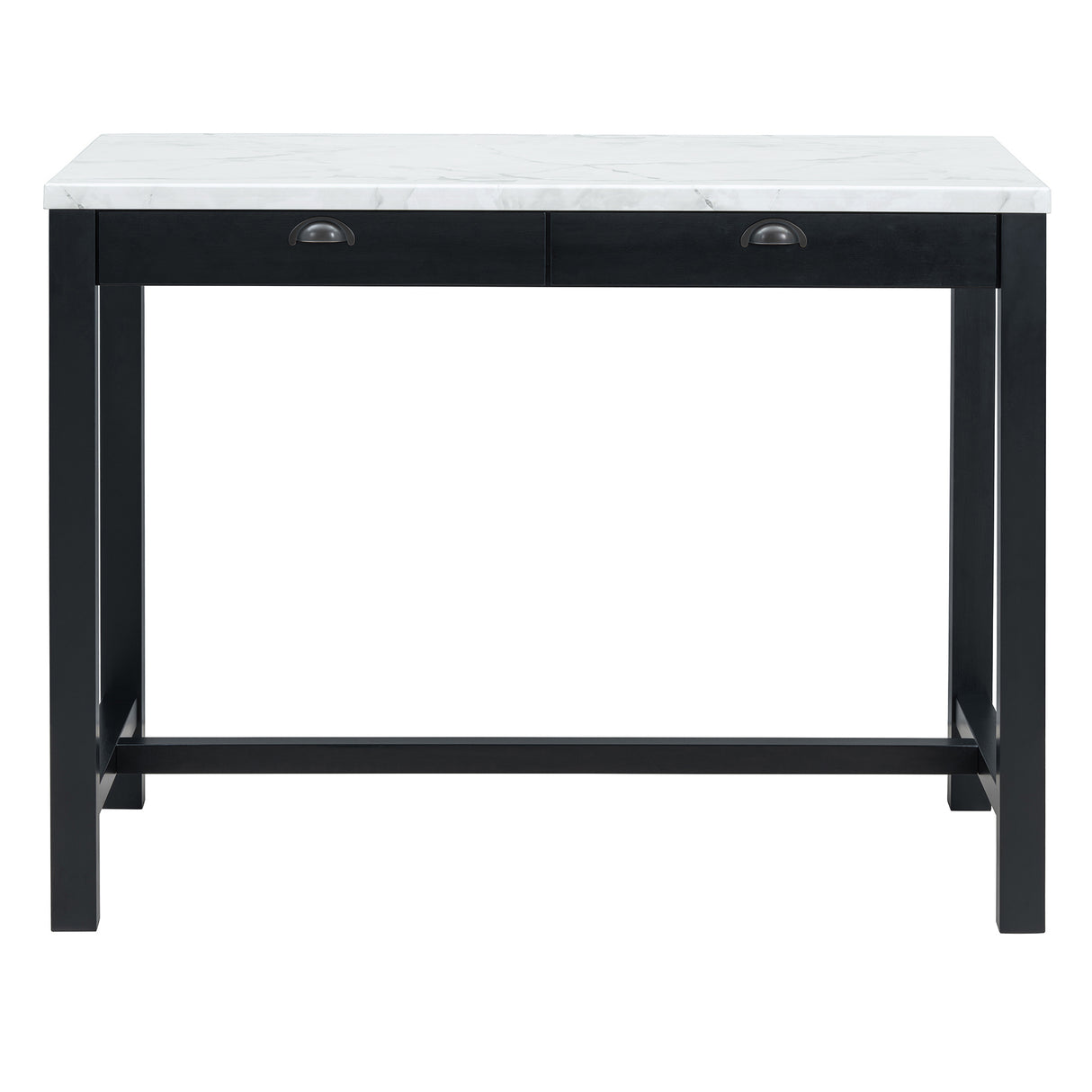 Alexandra Modern Bar Table Set with Hidden Storage Drawers