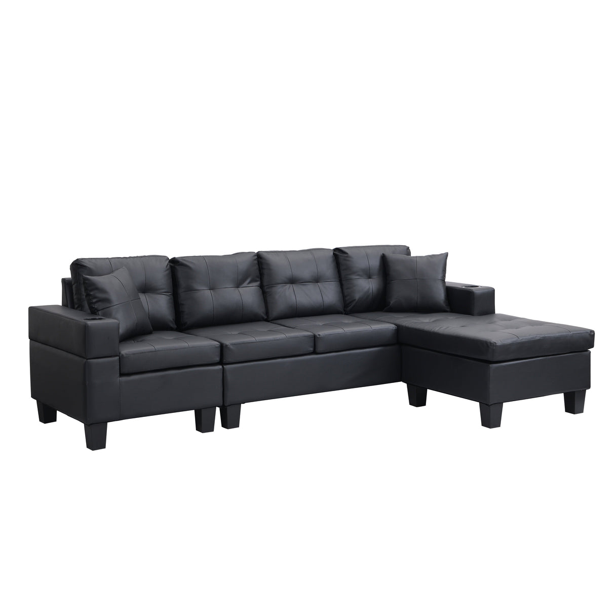Modern Sectional Sofa Set with L Shape Chaise Lounge