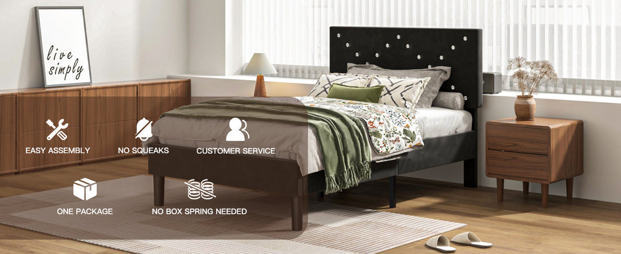 Upholstered Platform Bed