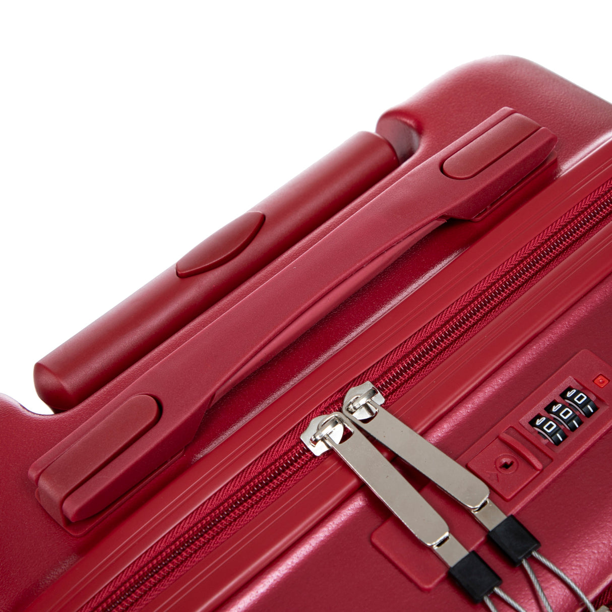14'/20' 2-Piece ABS Spinner Wheel Luggage Set with Combination Lock and Front Opening Design