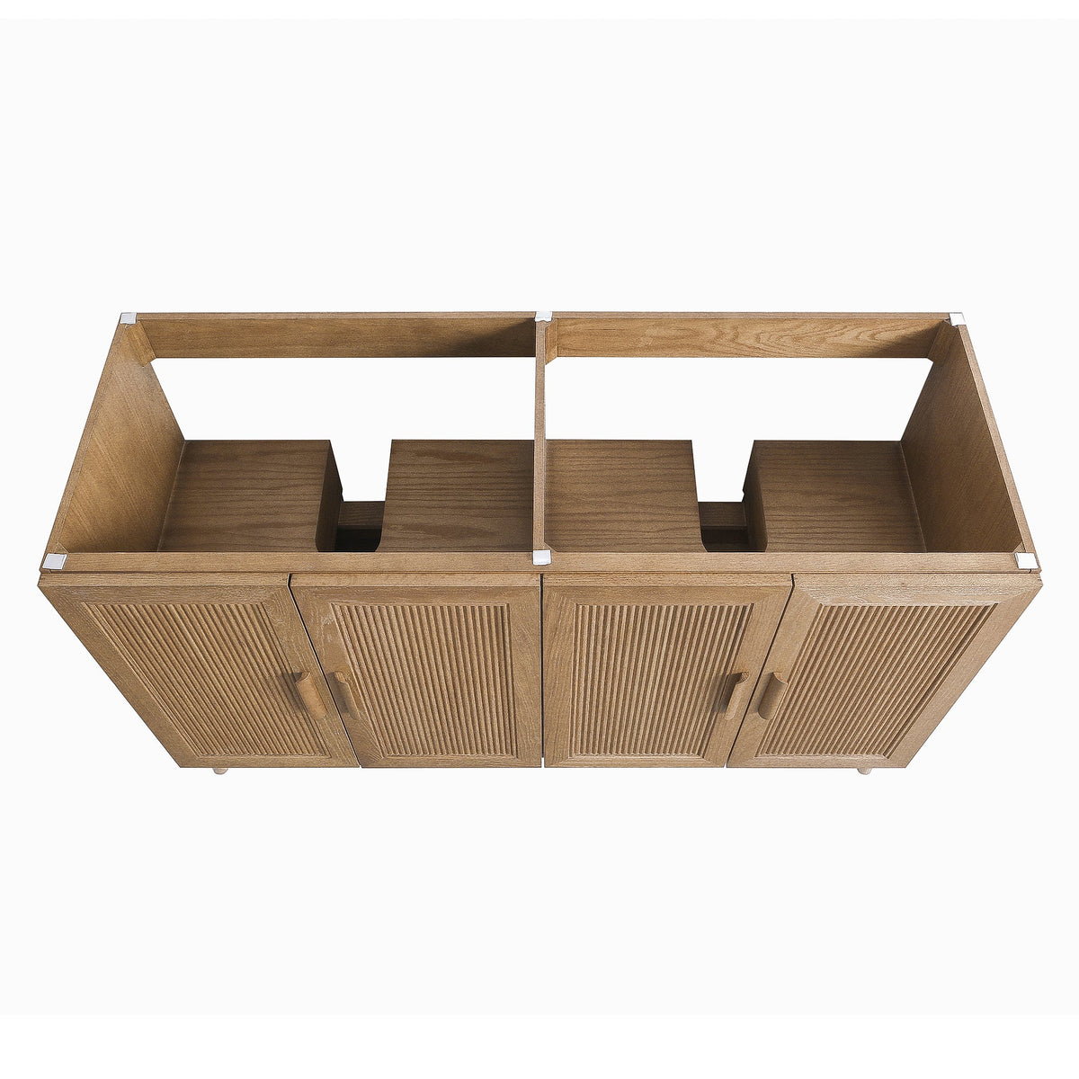 Fully Assembled 60'' Light Coffee Single Sink Bathroom Vanity