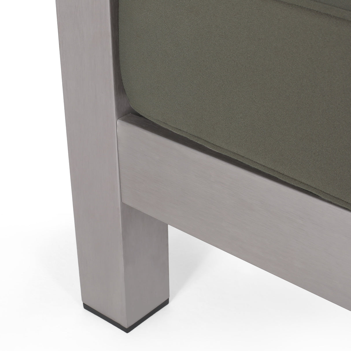 Outdoor Aluminum Loveseat – Low-Profile Patio Seating with Deep Cushions