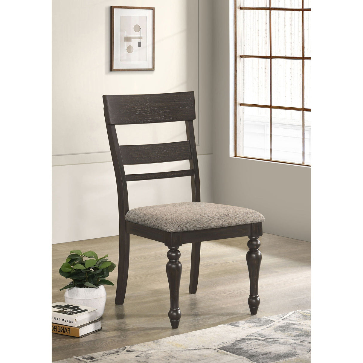 Kavita - Dining Side Chair (Set of 2) - Charcoal