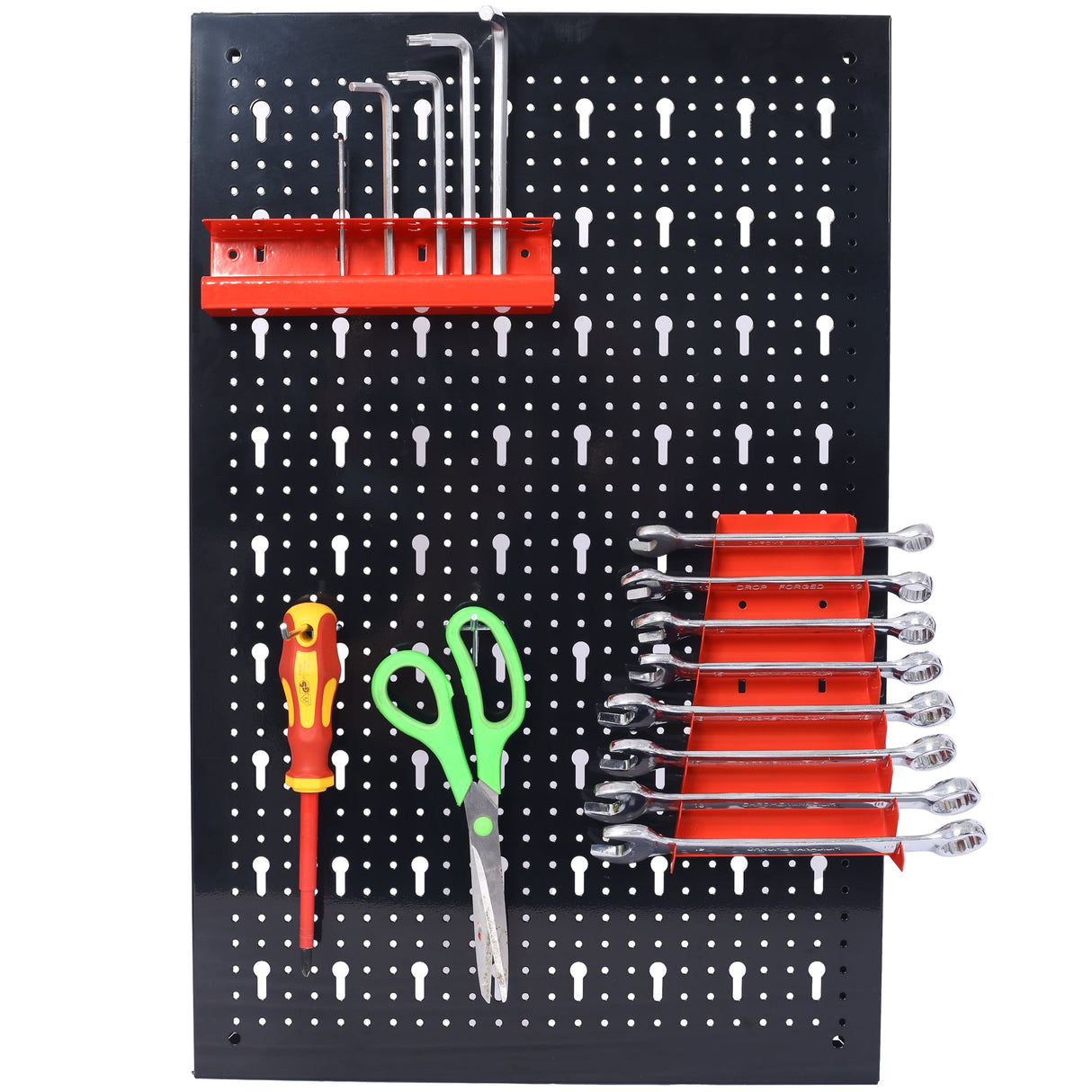 4ft Metal Garage Pegboard Tool Organizer