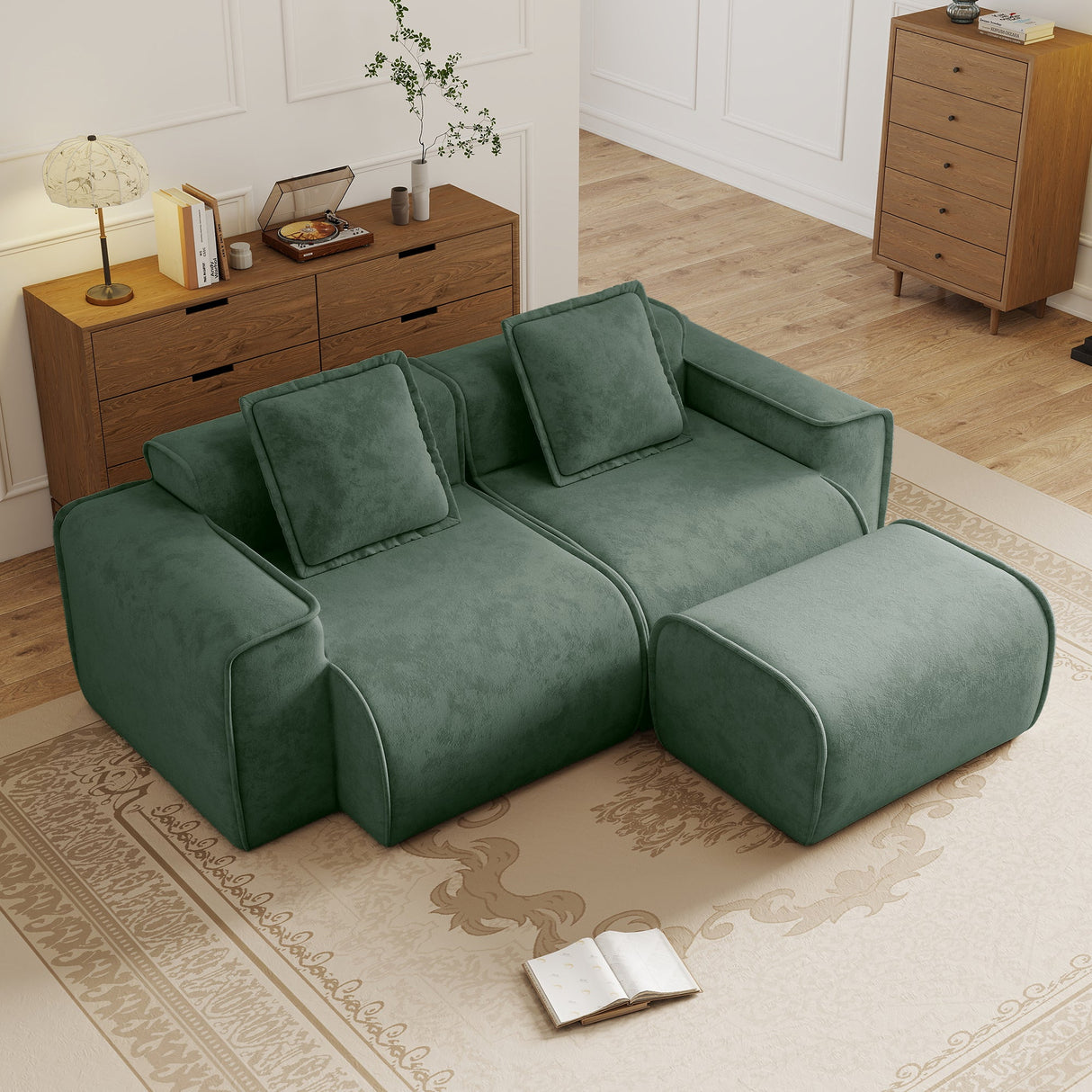 Streamlined Design Modular 2 Seat L Shape Sectional Sofa
