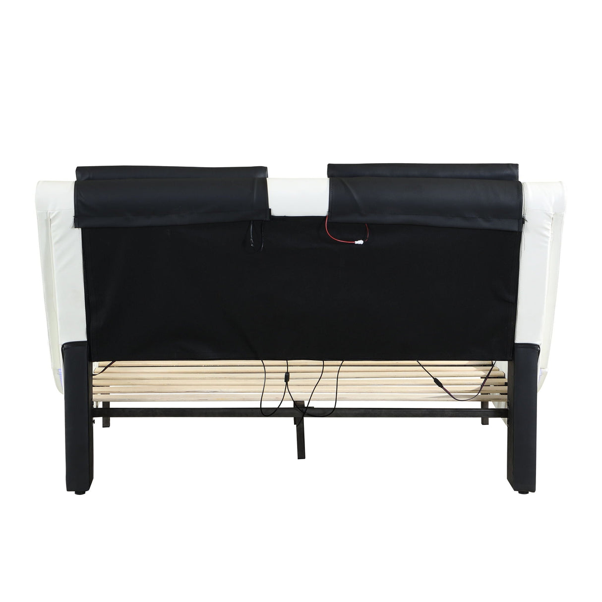 Platform Bed Frame With LED Lighting, tooth Music, Vibration Massage