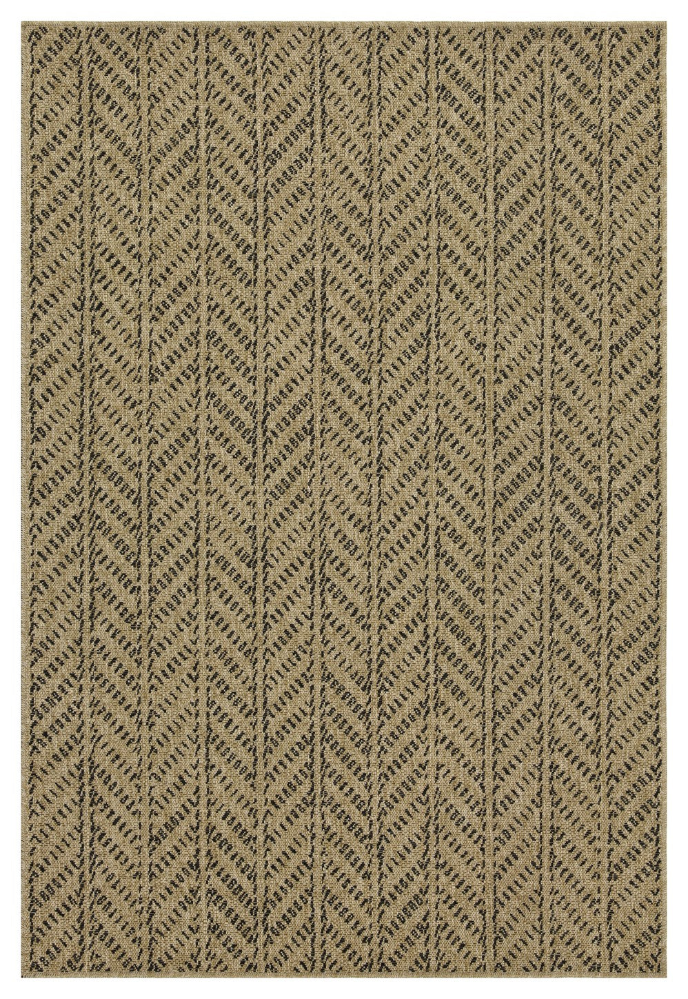 Earth GC_NTL1012 Jute/Black Indoor/Outdoor Area Rug