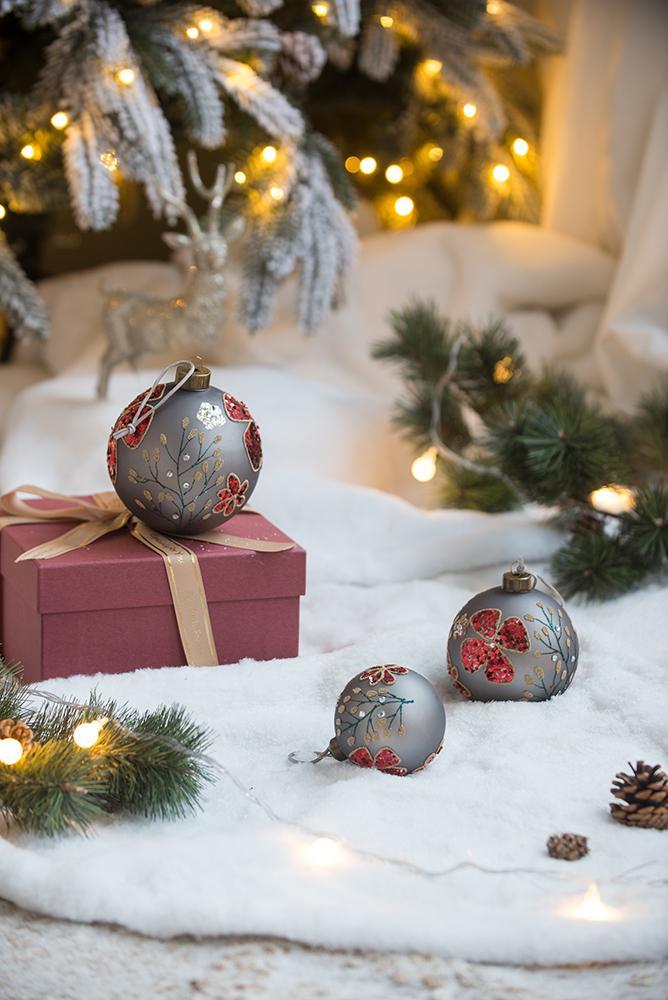 Glass Decorative Hanging Ball Christmas Tree Ornaments