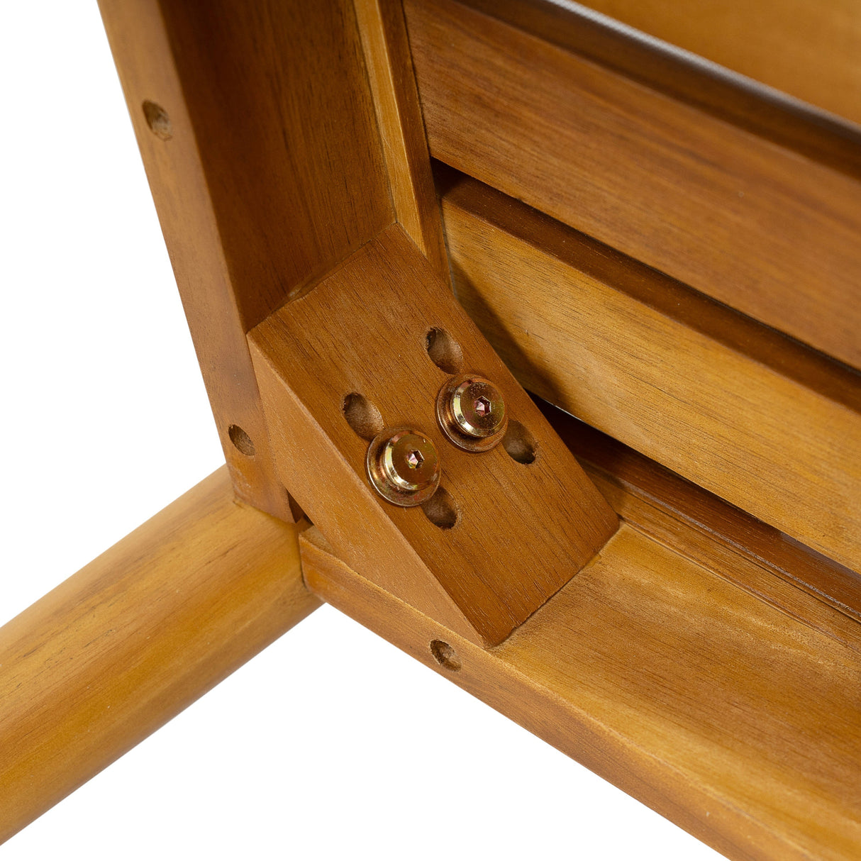 Klismos Dining Armchair Set of 2 with Solid Wood Construction and Curved Backrest in Teak and Beige