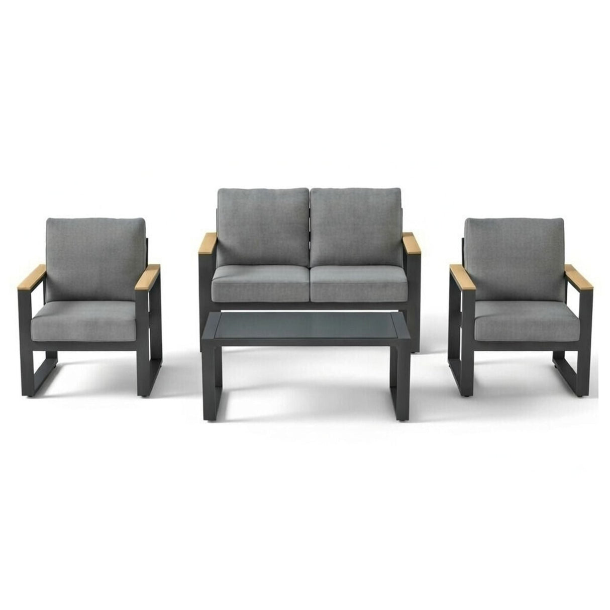Modern Outdoor Sofa Set With Coffee Table