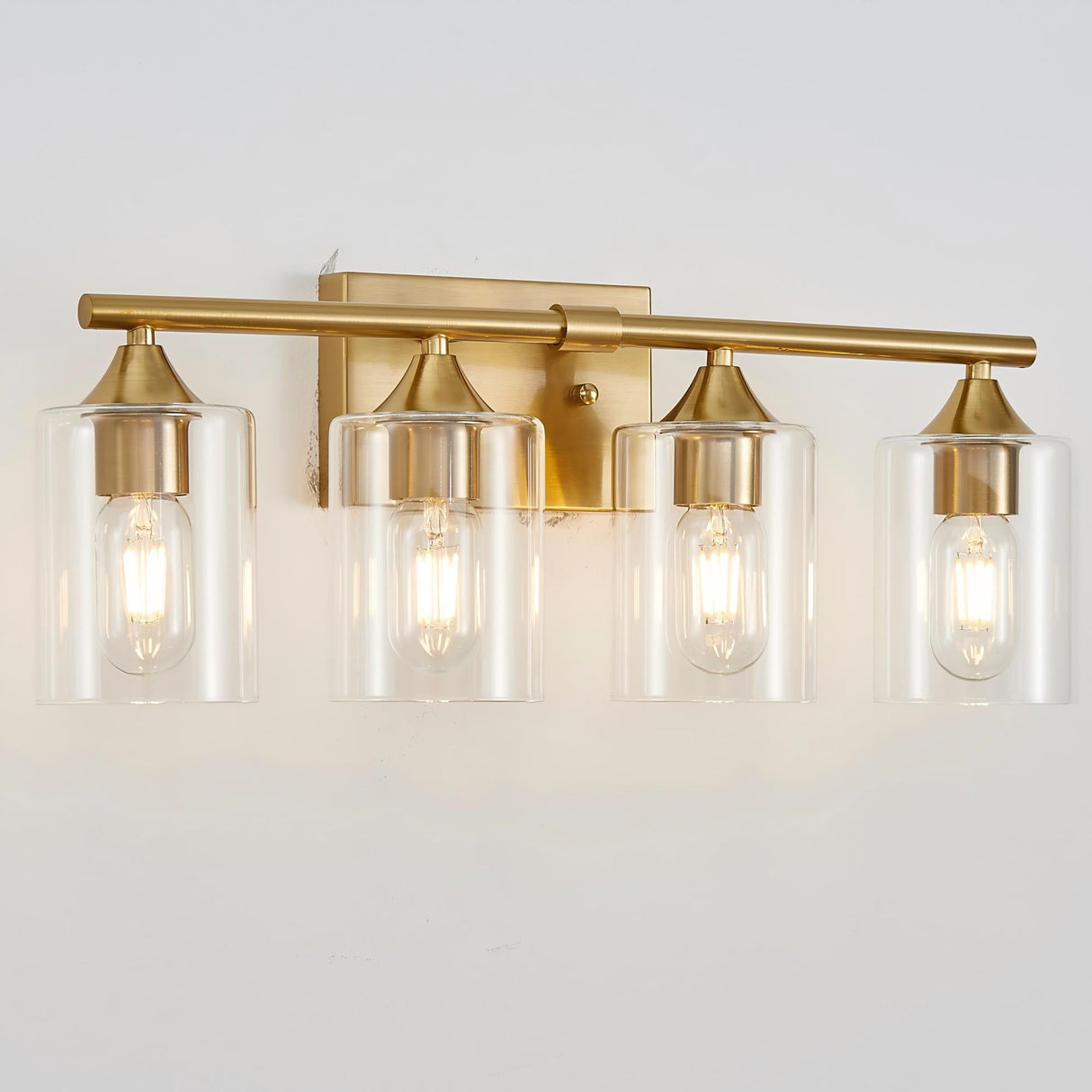 4-Light Brushed Bathroom Vanity Wall Light