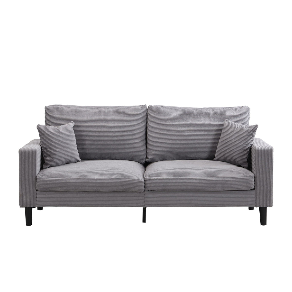 Modern Upholstered 3 Seat Sofa, High Resilience