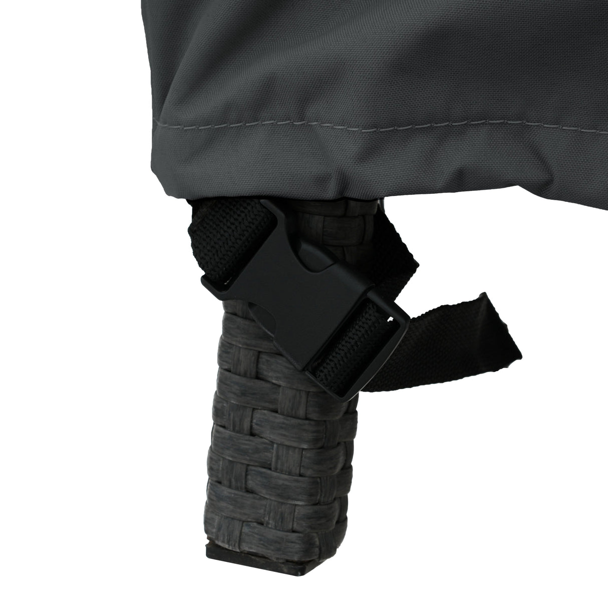 Outdoor SHIELD Patio Club Chair Cover Dark Gray Fabric 36 Inches