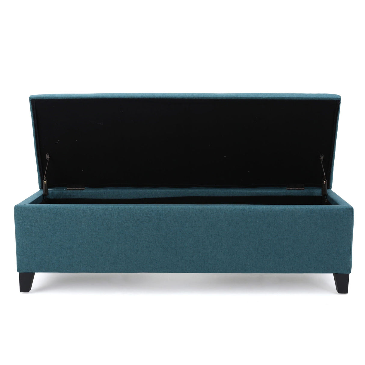 Contemporary Storage Ottoman Bench With Upholstery