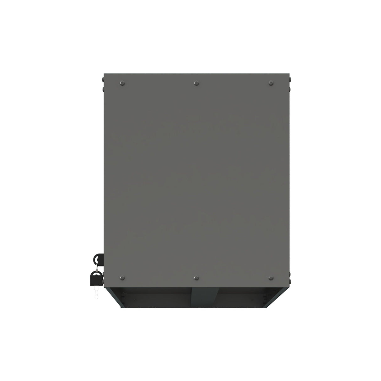 Heavy Duty, Metal Wall Mounted Tool Storage Cabinet Steel Metal Garage Storage Cabinet - Black / Gray